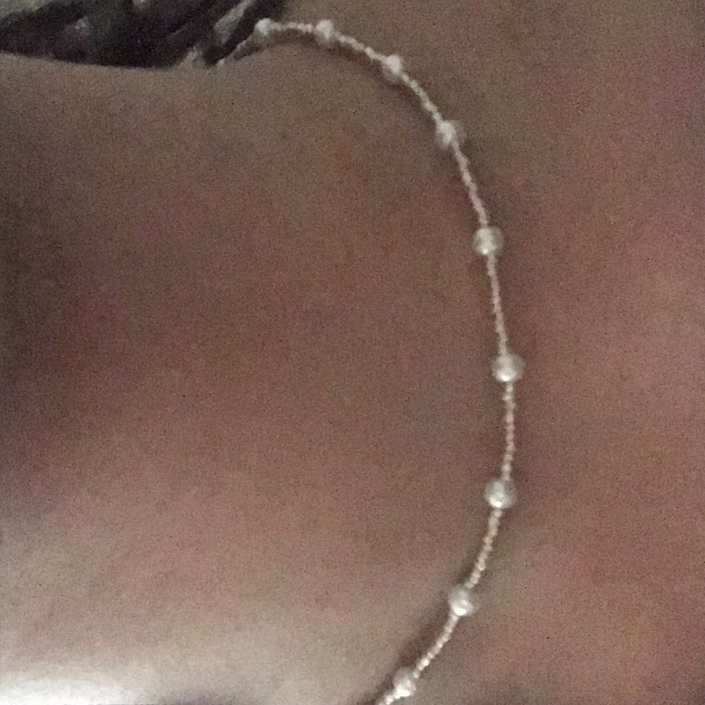 White pearl necklace